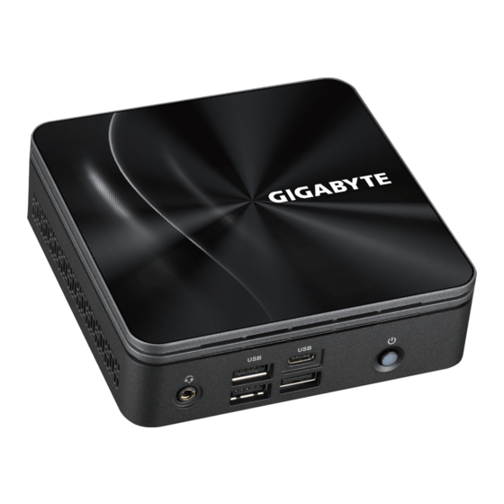 Gigabyte BRIX Ultra Compact Guide De Démarrage Rapide