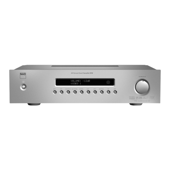 NAD S170i Manuel D'installation