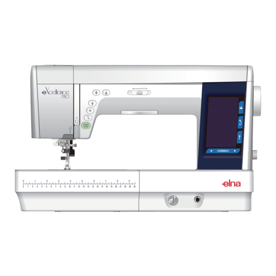 ELNA eXcellence 780 Mode D'emploi