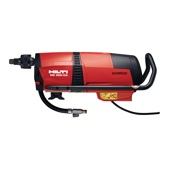 Hilti DD 350 Mode D'emploi Original