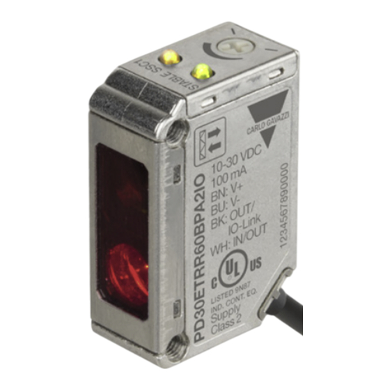CARLO GAVAZZI PD30ETP/RBPIO Serie Manuel D'instructions