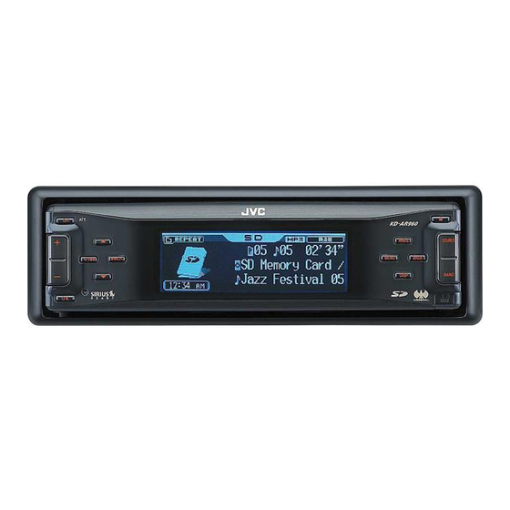 JVC KD-AR960 Manuel D'instructions