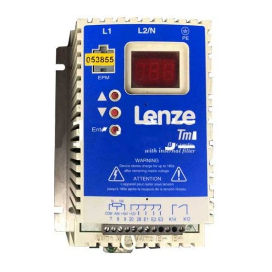 Lenze TML Serie Instructions De Mise En Service