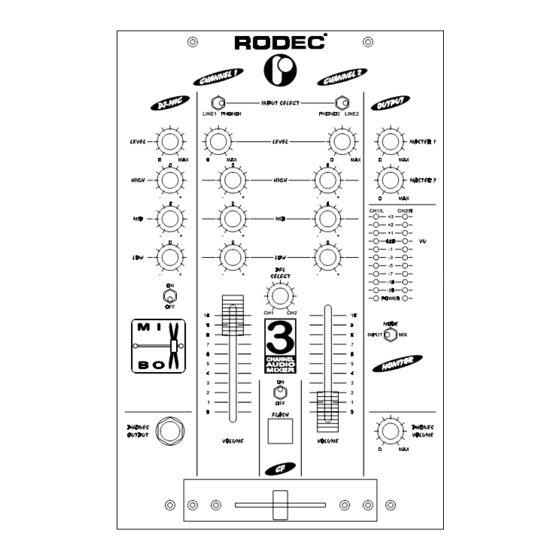 Rodec miXboX Mode D'emploi