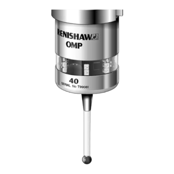 Renishaw OMP40 Manuel D'installation Et D'utilisation