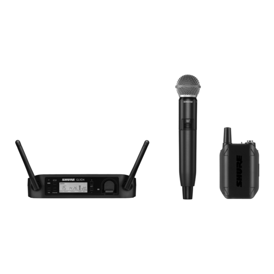 Shure GLX-D Guide De L'utilisateur