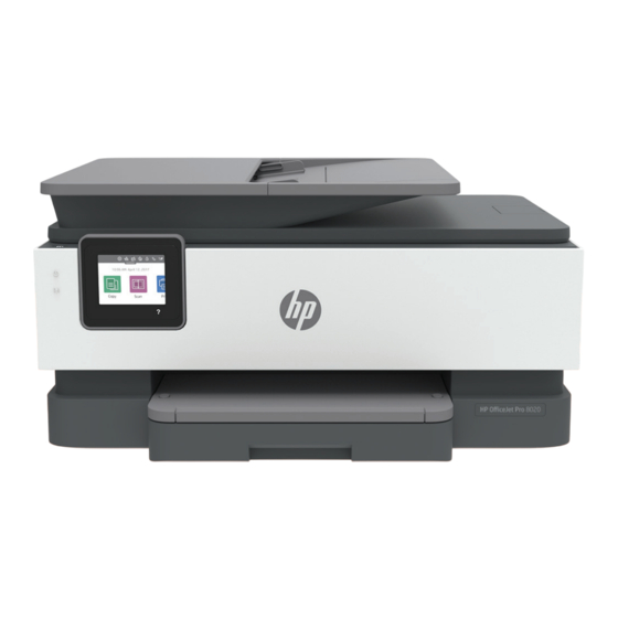 HP OfficeJet Pro 8024e Guide De L'utilisateur