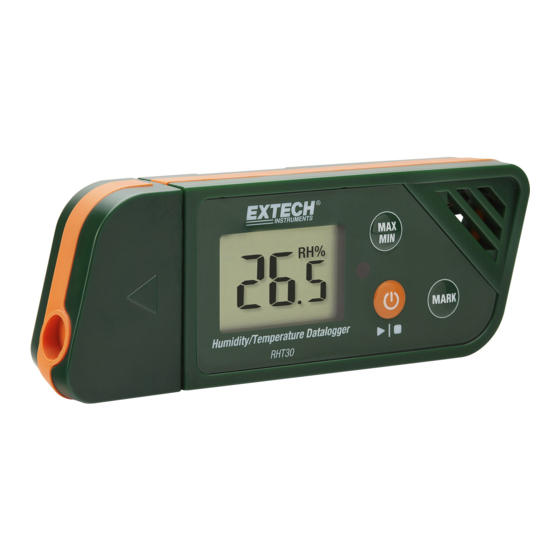 Extech Instruments RHT30 Manuel D'utilisation