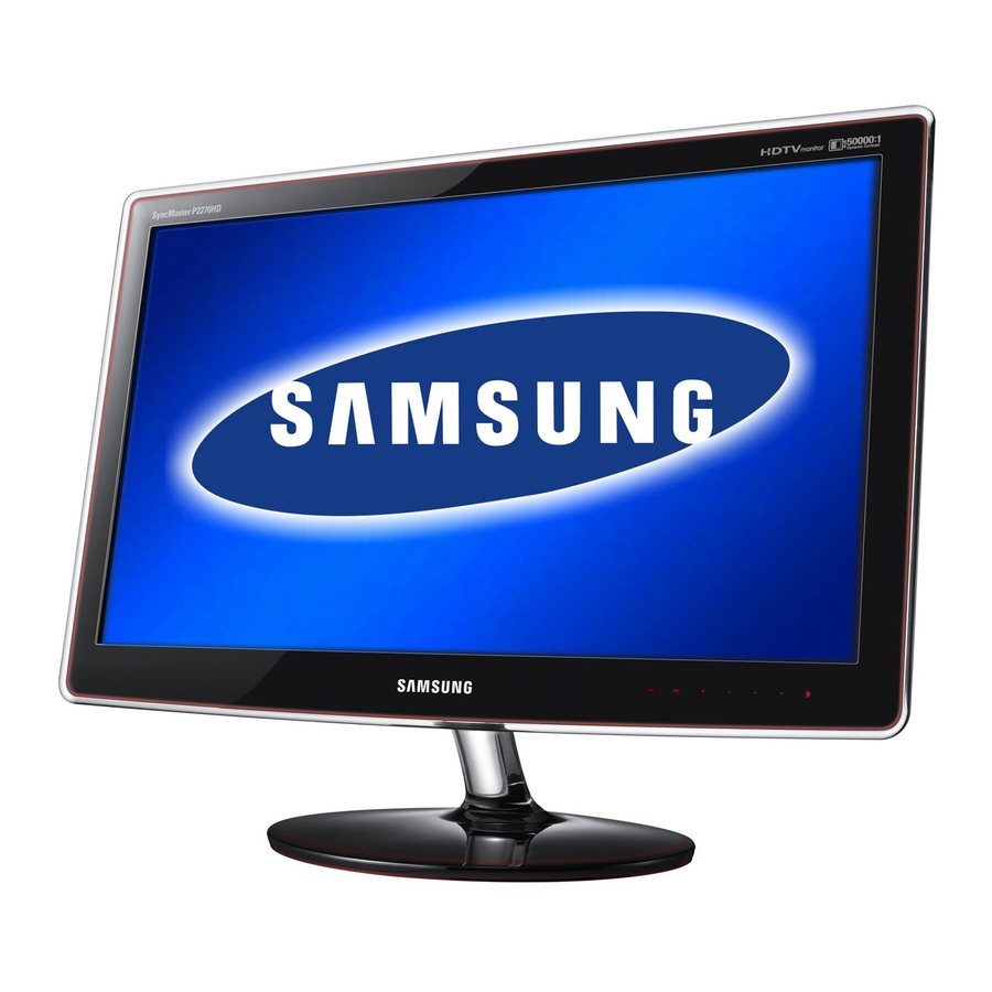 Samsung SyncMaster P2270HD Manuel De L'utilisateur