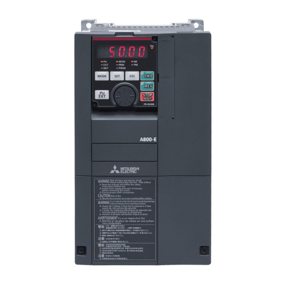 Mitsubishi Electric 800 Serie Guide D'installation