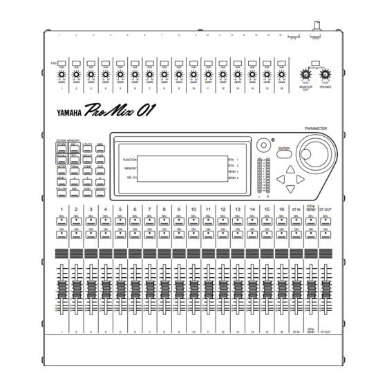 Yamaha Programmable Mixer 01 Manuel De Référence