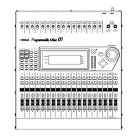 Yamaha Programmable Mixer 01 Manuel De L'utilisateur