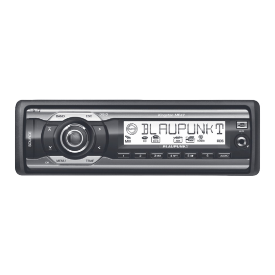 Blaupunkt Kingston MP47 Notice De Montage