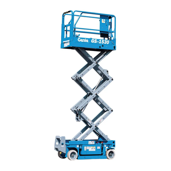 Terex Genie GS-1530 Manuel De L'opérateur