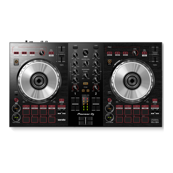 PIONEER DJ DDJ-SB3 Mode D'emploi