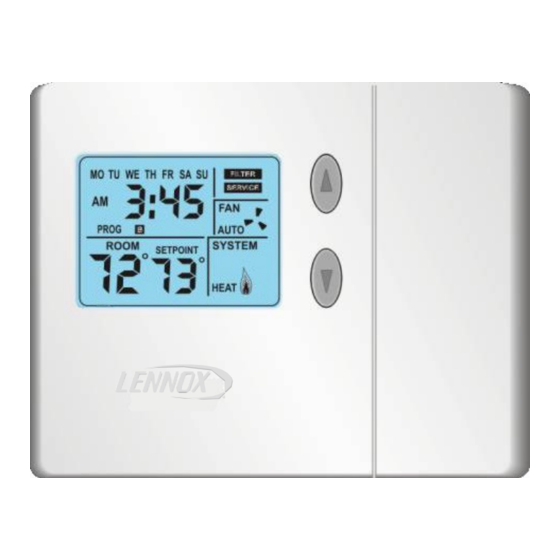 Lennox ComfortSense 3000 Serie Manuel D'utilisation