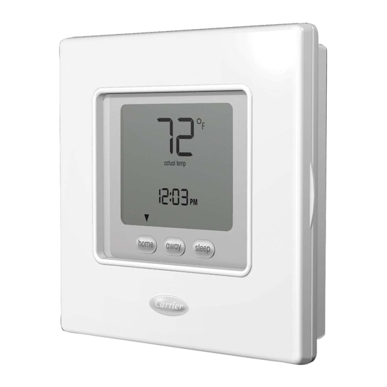 Carrier Comfort Serie Manuel D'utilisation Et D'installation
