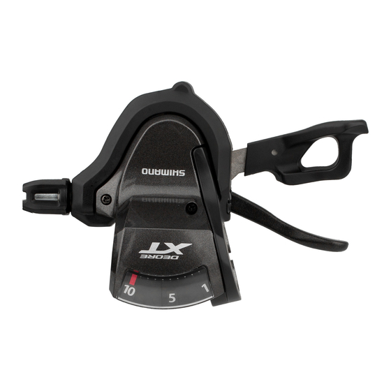 Shimano DEORE XT SL-T8000 Manuel Du Revendeur