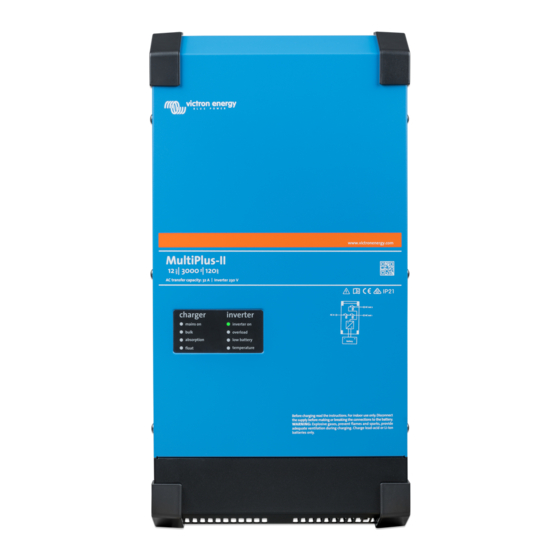Victron energy BLUE POWER MultiPlus-II 12 3000 120-32 Manuel