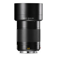 Leica APO-MACRO-ELMARIT-TL Notice D'utilisation