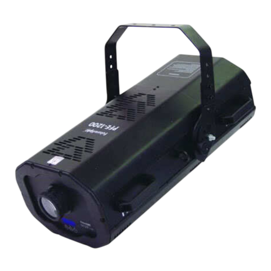Futurelight PFE-1200 Lighting effect Mode D'emploi