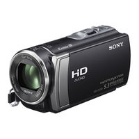Sony Handycam HDR-CX210 Guide D'utilisation