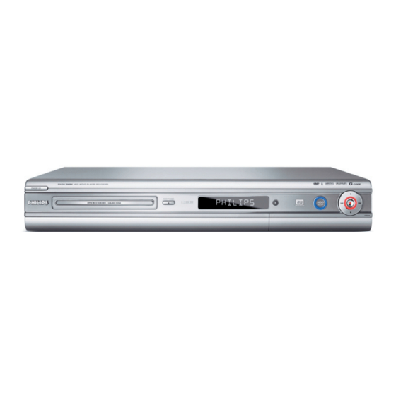 Philips DVDR3350H Manuel D'utilisation
