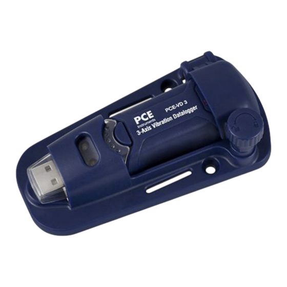 PCE Instruments VD 3 Manuel D'utilisation