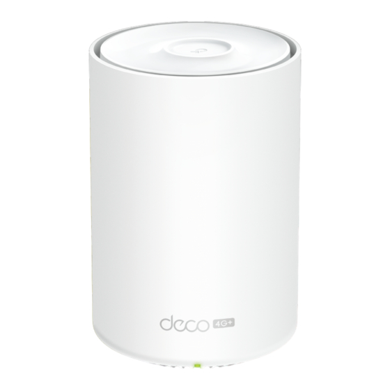 TP-Link Deco X10-4G Mode D'emploi