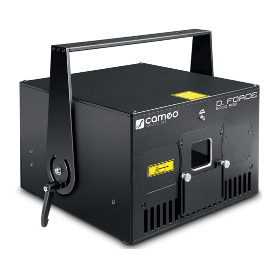 Cameo D. FORCE 5000 RGB LASER Manuel D'utilisation