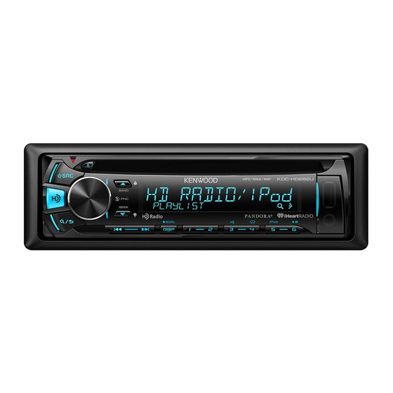 Kenwood KDC-HD262U Mode D'emploi