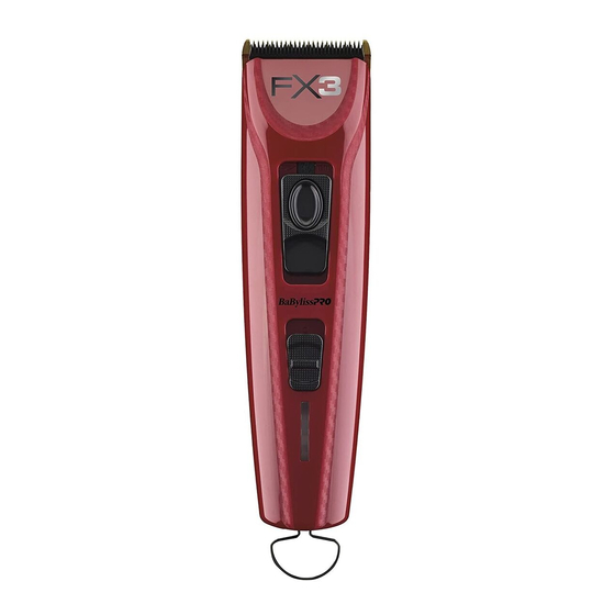 BaByliss PRO FX3 Mode D'emploi