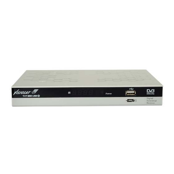 Visiosat TVT 250 USB PLUS Manuel D'utilisation