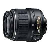 Nikon AF-S DX NIKKOR 18-55mm f/3.5-5.6G-S VR Manuel De L'utilisateur