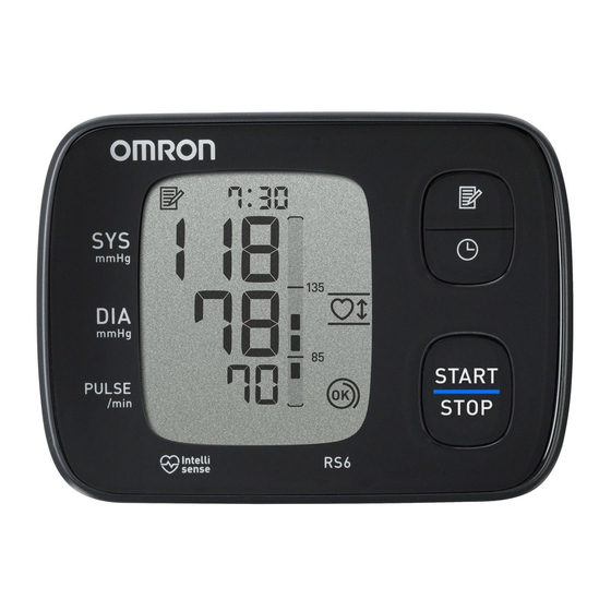 Omron RS6 Mode D'emploi