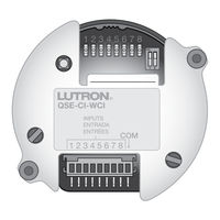 Lutron QSE-CI-WCI Guide De Programmation