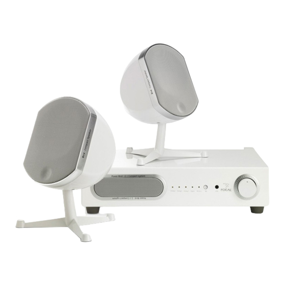 Focal BIRD pack 2.1 Manuel D'utilisation