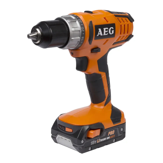 AEG BS18 Notice Originale