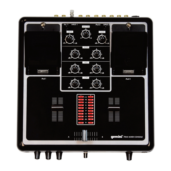 Gemini iTRAX BLACK Manuel D'instructions