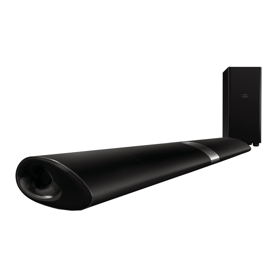 Philips Fidelio HTL9100 Guide Rapide