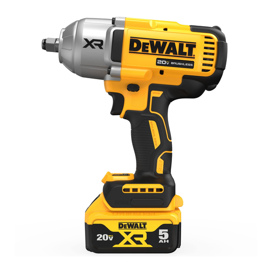 DeWalt DCF900 Guide D'utilisation