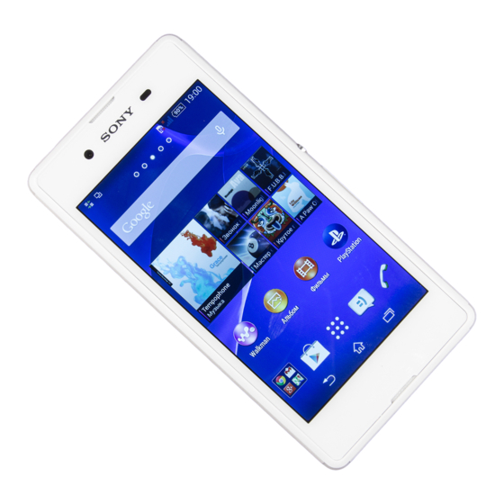 Sony Xperia E3 D2202 Guide De L'utilisateur