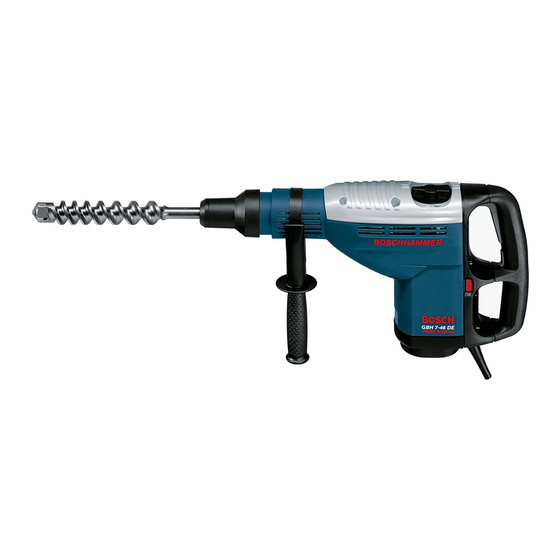 Bosch PROFESSIONAL GBH 7-46 DE Instructions D'emploi