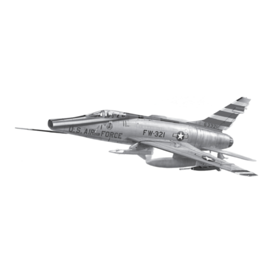 REVELL F-100 SUPER SABRE Instructions D'installation