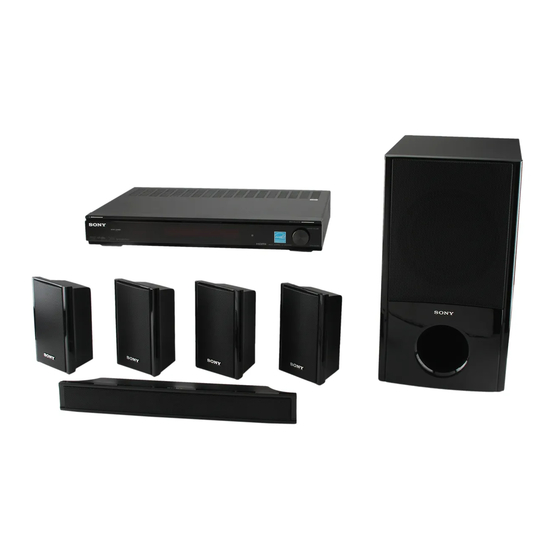 Sony HT-SF360 Mode D'emploi