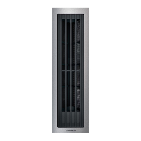 Gaggenau VL414115 Manuel D'utilisation Et Notice D'installation