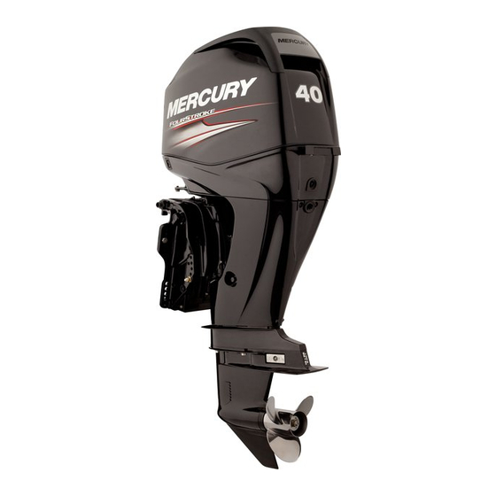 Mercury Marine Verado 4 Série Manuel De Fonctionnement Et D'entretien