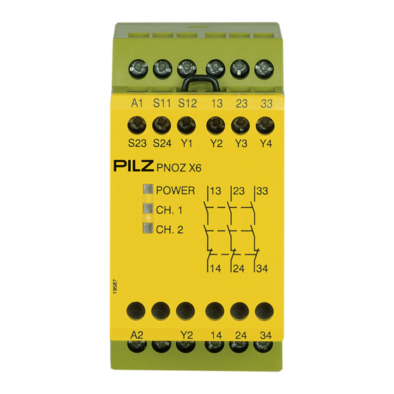 Pilz PNOZ X6 Manuel D'utilisation