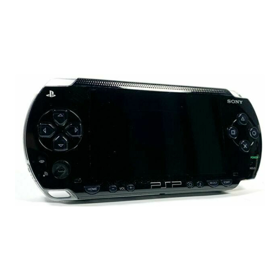 Sony PSP-1001 K Mode D'emploi