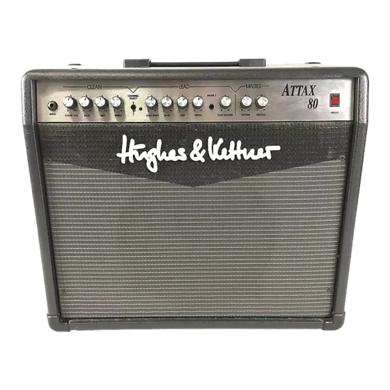 Hughes & Kettner ATTAX 80 Manuel